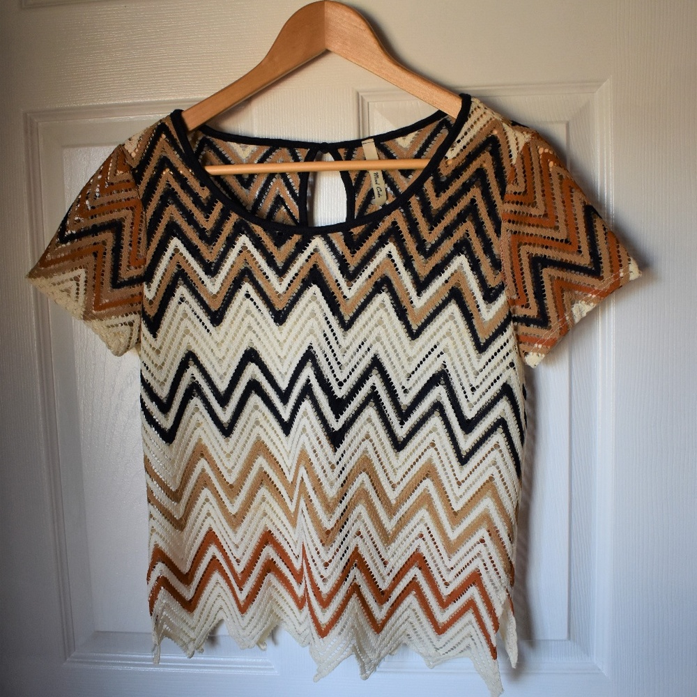 Chevron Print Top
